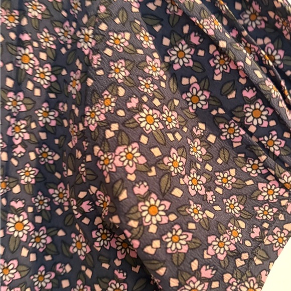 NWOT Natural Life Daisy Print Cottagecore Floral Dress Short Sleeve Side Slit L - Picture 9 of 12